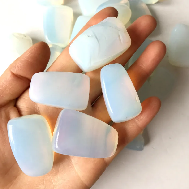 

100g High Quality Opal Crystal Tumbled Stone Healing Reiki Crystal Chakra Home Decor Garden Flower Decorative Irregular Stone