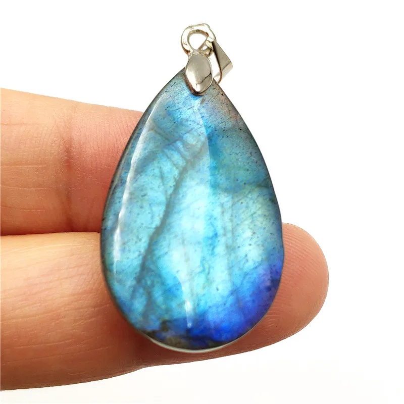 Natural Labradorite Necklace Pendant (2)