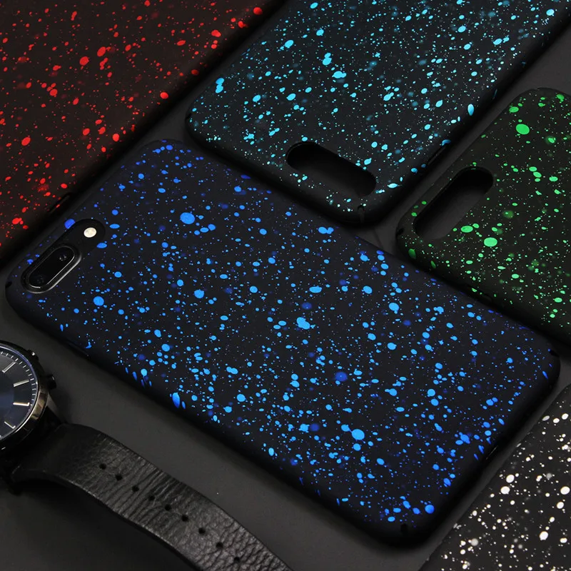 

Fashion Glitter 3D Starry Sky Phone Case For iphone 7 Ultra thin Hard PC Matte Cover For iphone 7 6 6S Plus 5 5S SE Case Coque