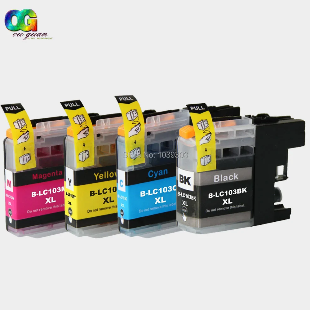 Cartuccia ricaricabile per Brother LC103 MFC-J4510DW J4610DW