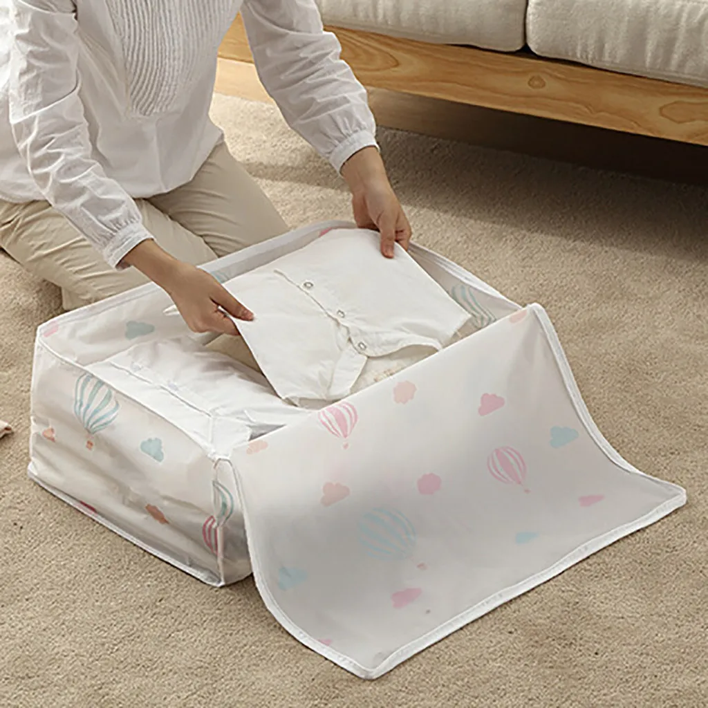 

Small Hot Air Balloon Foldable Storage Bag Clothes Blanket Quilt Closet Sweater Organizer Box Pouches Vacuum Bags For Clothes #X