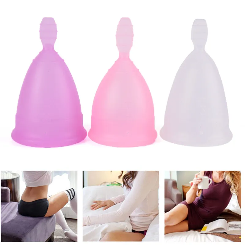 

Reusable Menstrual Period Cup Medical Silicone Cup Lady Cups Alternative Tampons Sanitary Pads