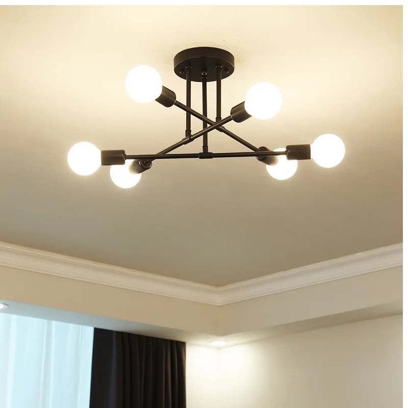 Nordic Pós-moderna Led Teto Luminárias Lustres de Iluminação Lustre de Sala de Estar Quarto Casa Criativa 21 Pós moderna nordic led lustre de teto