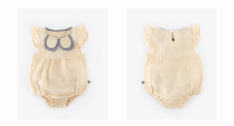 Ins/осень детские комбинезоны для новорожденных девочек мальчиков Новорожденные хлопковая одежда без рукавов комбинезон костюмы