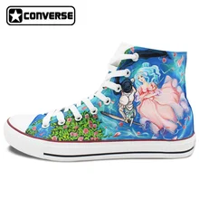 High Top Converse Chuck Taylor Anime Shoes Man Woman Magi Design Hand Painted Sneakers Men Women Sneakers Christmas Gifts