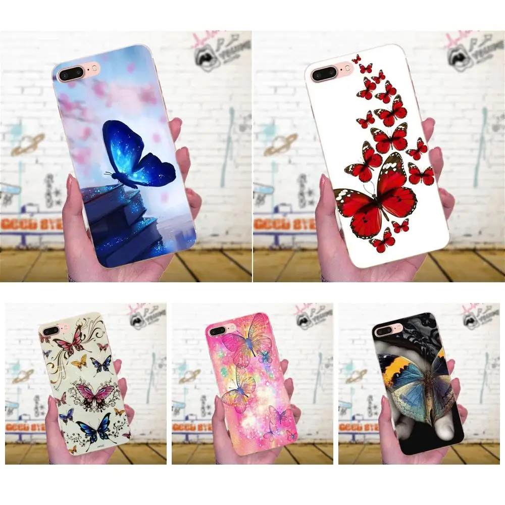 Чехол для телефона Xiaomi Redmi Note 2 3 3S 4 4A 4X 5 5A 6 6A Pro Plus Красивая бабочка|Чехлы-накладки| |