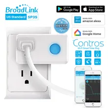 Broadlink SP3S US WiFi умная розетка с энергомонитором 3g 4G Синхронизация Wifi переключатель штекер совместимый Alexa Google Home