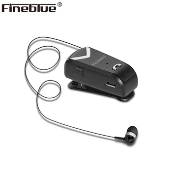 

Fineblue F-V2 Wireless business Bluetooth Headset Sport Driver Earphone Telescopic Clip on stereo earbuds with Mic Auriculares