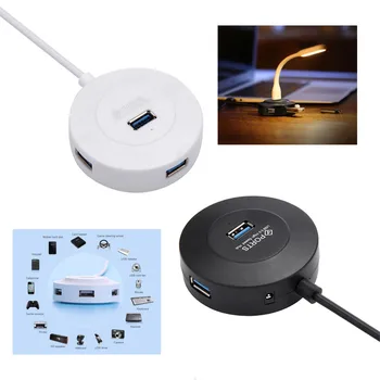 

Kinganda NEW USB Hub High Quality USB Hub High Speed 4 Ports USB 3.0 OTG HUB Splitter Expansion PC Laptop Adapter Black #3 L0408