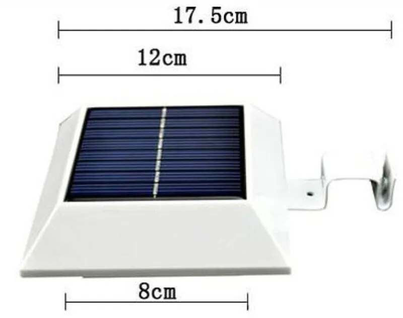 Солнечный 2 Вт SMD5730 алюминий и PMMA водонепроницаемый IP44 уличный свет садовые фонари Уличные водонепроницаемые дорожные огни