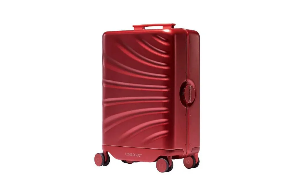 Искусственный интеллект комбинированный робот чемодан дизайн для путешествий. Высокое качество Роскошный робот багаж для путешествий