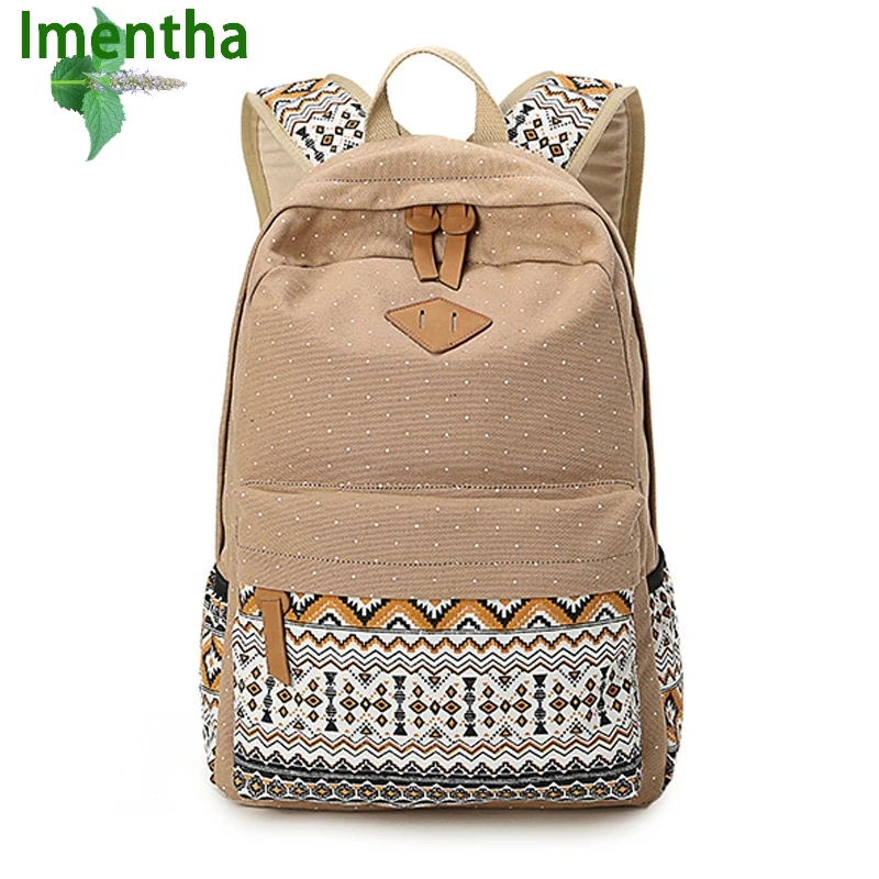 

Hot fasthon on sale young women printing backpack School bags for teenage girls