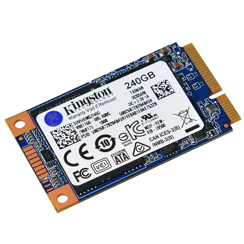 Kingston Внутренний твердотельный накопитель 240 ГБ SSD mSATA жесткий диск SSD для ноутбука 3,5 мм 1," SUV500MS для lenovo thinkpad 6430u