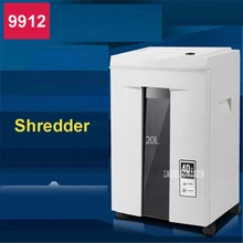 9912 машина для измельчения бумаги офис 20L объем 220VAC 140 Вт 6 штук автоматическая остановка бумаги Шредер Ящик Тип Ширина подачи бумаги 220 мм