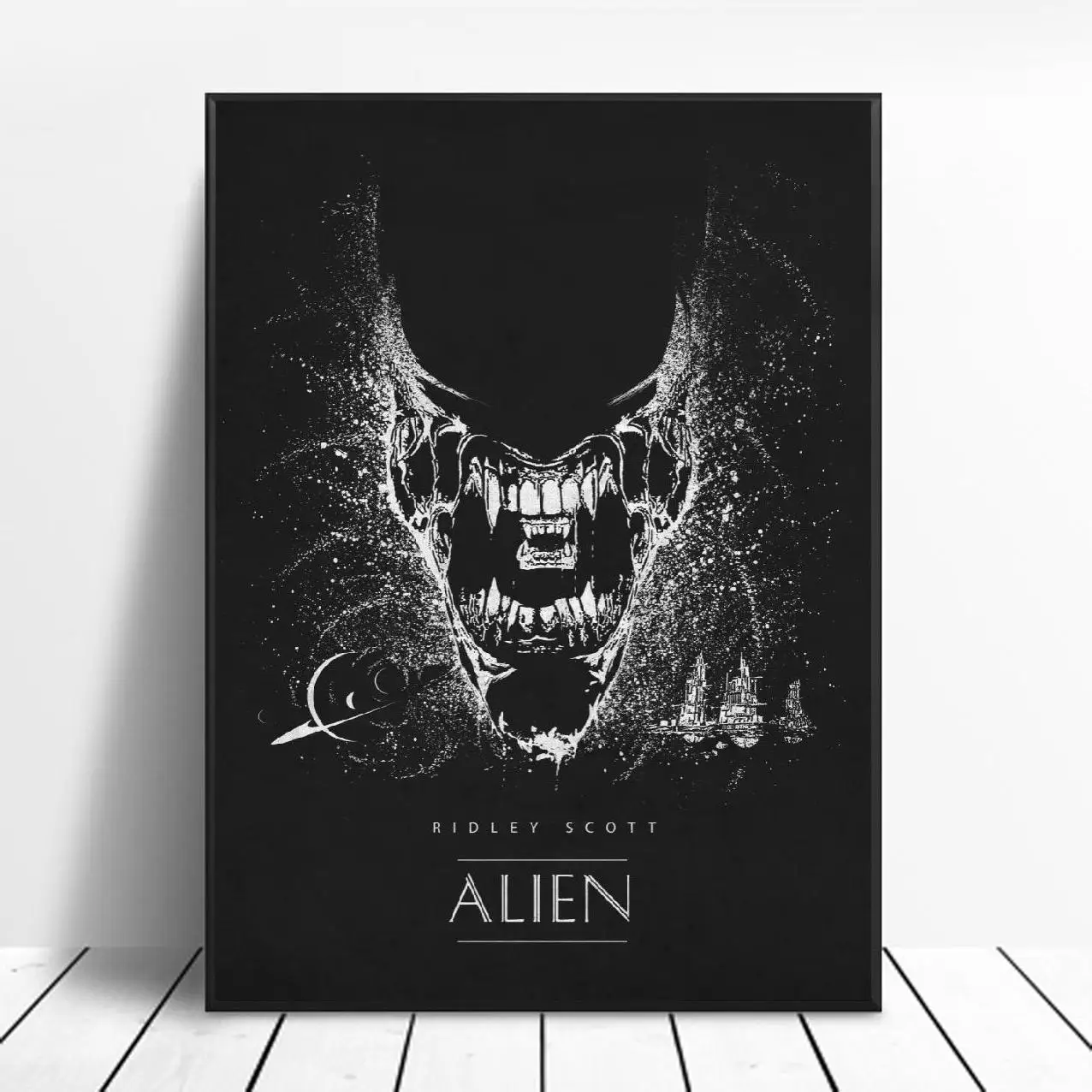

Alien Black & White Classic Movie Posters Silk WALL Art Decor Painting No Frame