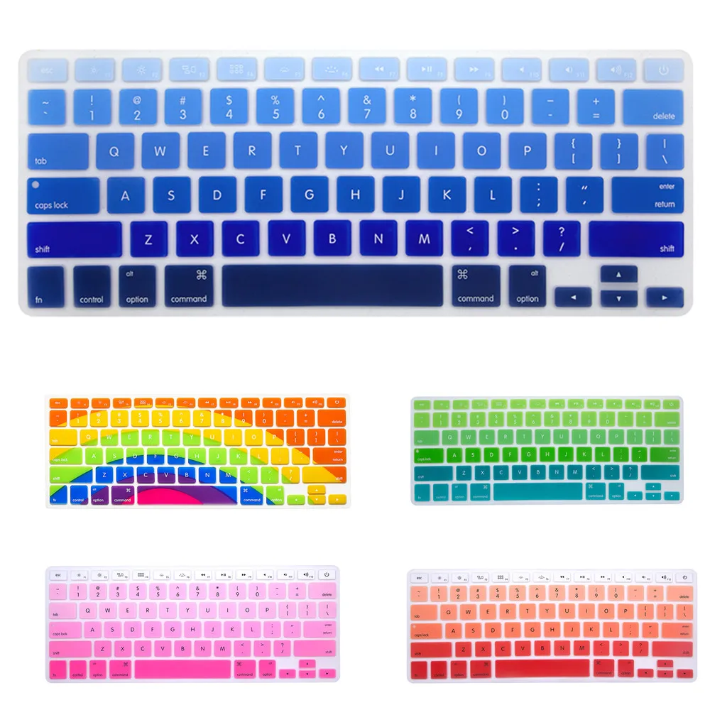 Чехол для клавиатуры с радужным рисунком США защитный чехол MacBook Air 13 дюймов Pro Retina