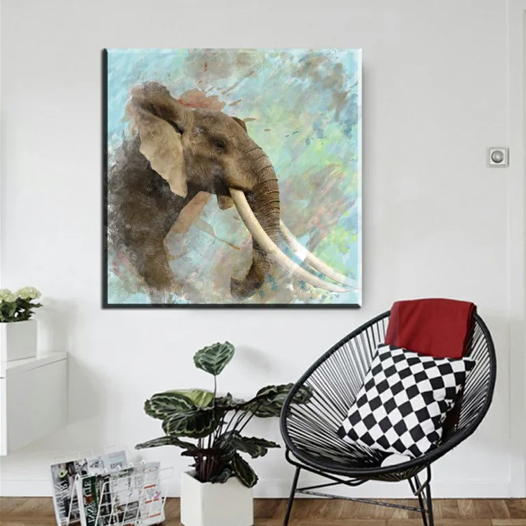 Xdr412 1 шт. Картина модульная картина маслом на холсте картина животных обезьяна носить наушники печатает искусство дома деко плакат - Цвет: xdr399