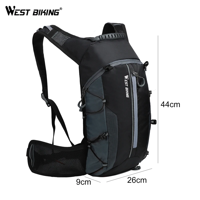 WEST BIKING сумка для велосипеда, ультралегкий спортивный дышащий рюкзак, сумка для велосипеда, портативная складная сумка для гидратации воды, велосипедный рюкзак