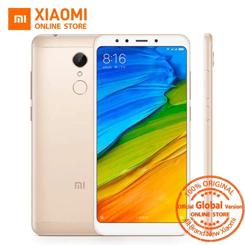 Глобальная версия Xiaomi Redmi 5 5,7 "полный Дисплей 2 ГБ 16 ГБ Snapdragon 450 Octa Core 12MP Камера 3300 мАч металлический корпус смартфона Глобальная версия Xiaomi Redmi 5 5,7 "полный Дисплей 2 ГБ 16 ГБ Snapdragon 450 Octa Core 12MP Камера 3300 мАч металлический корпус смартфона