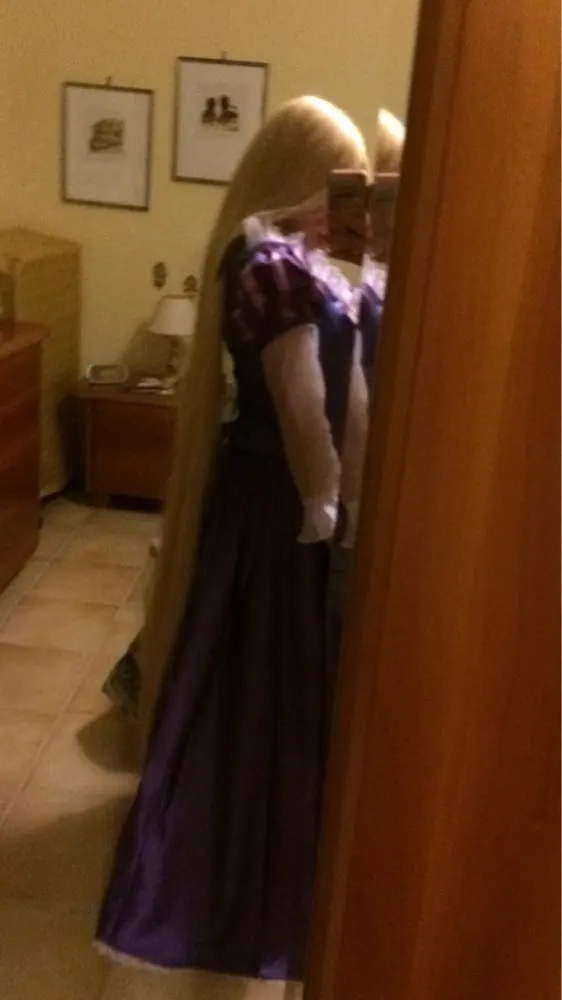 The Princess Rapunzel Fancy Dress Adult Costumes for HalloweenCarnival Party Tangled Cosplay Costumes for Women Custom Any Size (10)