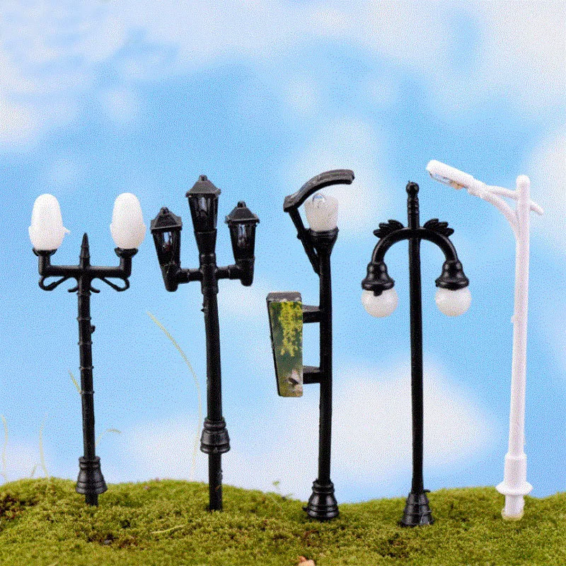 New 1 pcs Miniature Craft Micro Landscape Model Lights Street Lamp