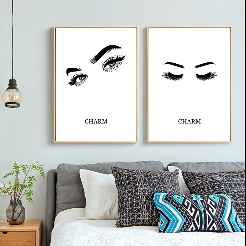 BLACK WHITE POSTERS AND PRINTS (4)