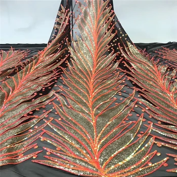 

Tollola Nigerian French Sequins Tulle Lace Fabric 2019 High Quality Lace African Velvet Lace Wedding Fabric For Dress