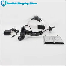 Хирургический головной светильник Медицинский СВЕТОДИОДНЫЙ светильник Лупа держатель лупы Лампа Регулируемая высокая интенсивность Стоматологический светильник