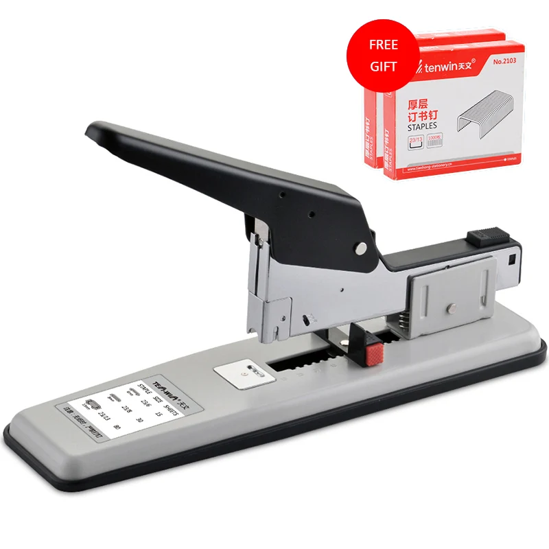 Metal Heavy Duty Stapler Bookbinding 100 Sheets Capacity 23/13 Staples