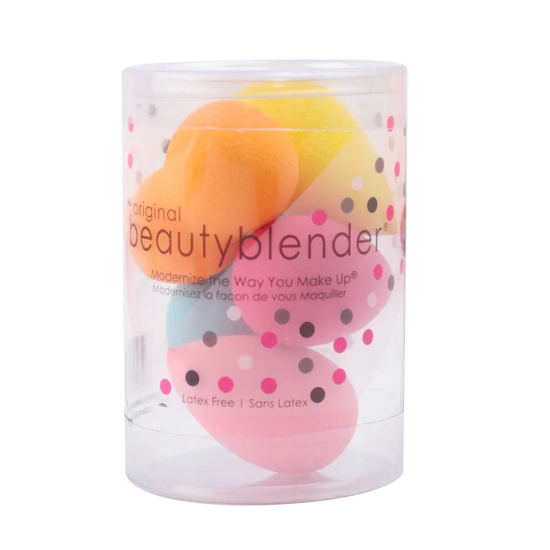 

Five Mini Cosmetic egg canned Mini Cosmetic egg cushion BB color makeup egg dry-wet dual-purpose cosmetic sponge