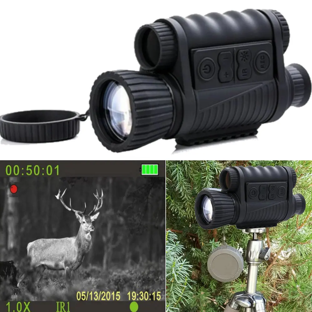 6x50mm HD Digital Hunting Night Vision Monocular Goggles GPS LCD Infrared IR Telescope 5mp Scope Night Riflescope Night Sights 6x50mm HD Digital Hunting Night Vision Monocular Goggles GPS LCD Infrared IR Telescope 5mp Scope Night Riflescope Night Sights