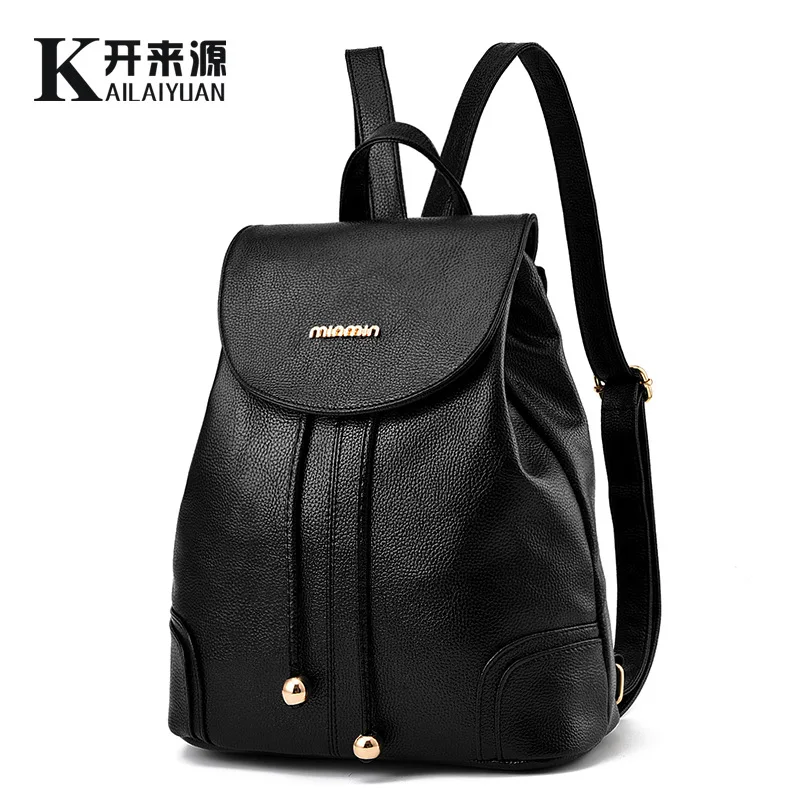 

100% Genuine leather Women backpack 2019 new backpack fashionista new spring and summer fashion leisure Korean women students