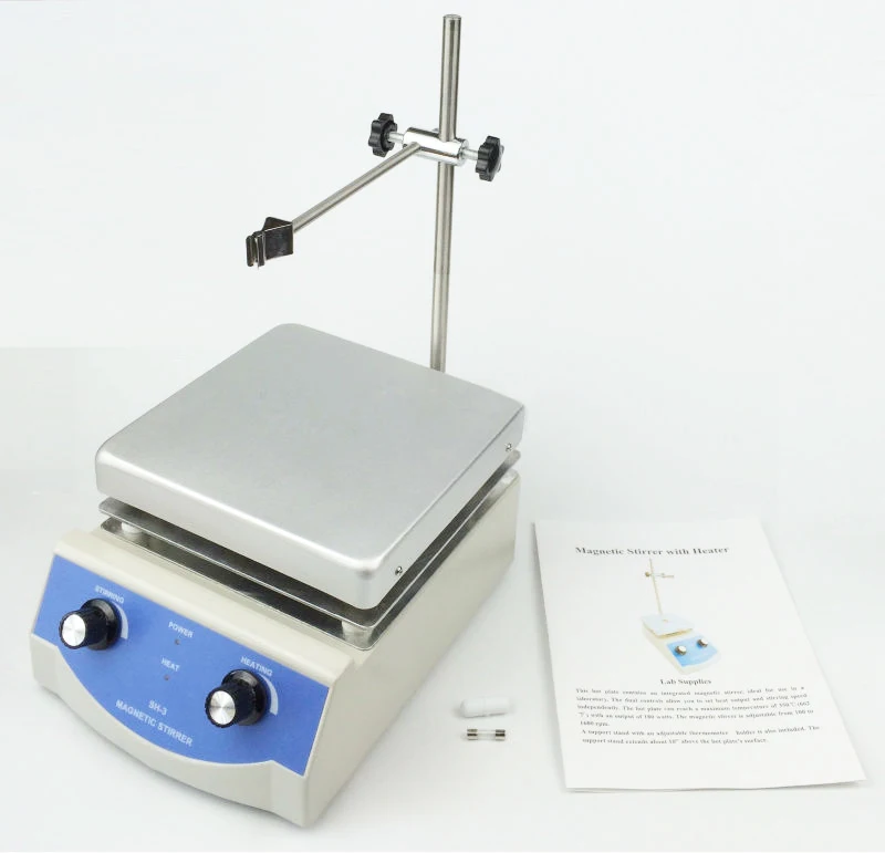 

SH-3 Lab Hot Plate Magnetic Stirrer Digital Lab Mixer 17*17CM