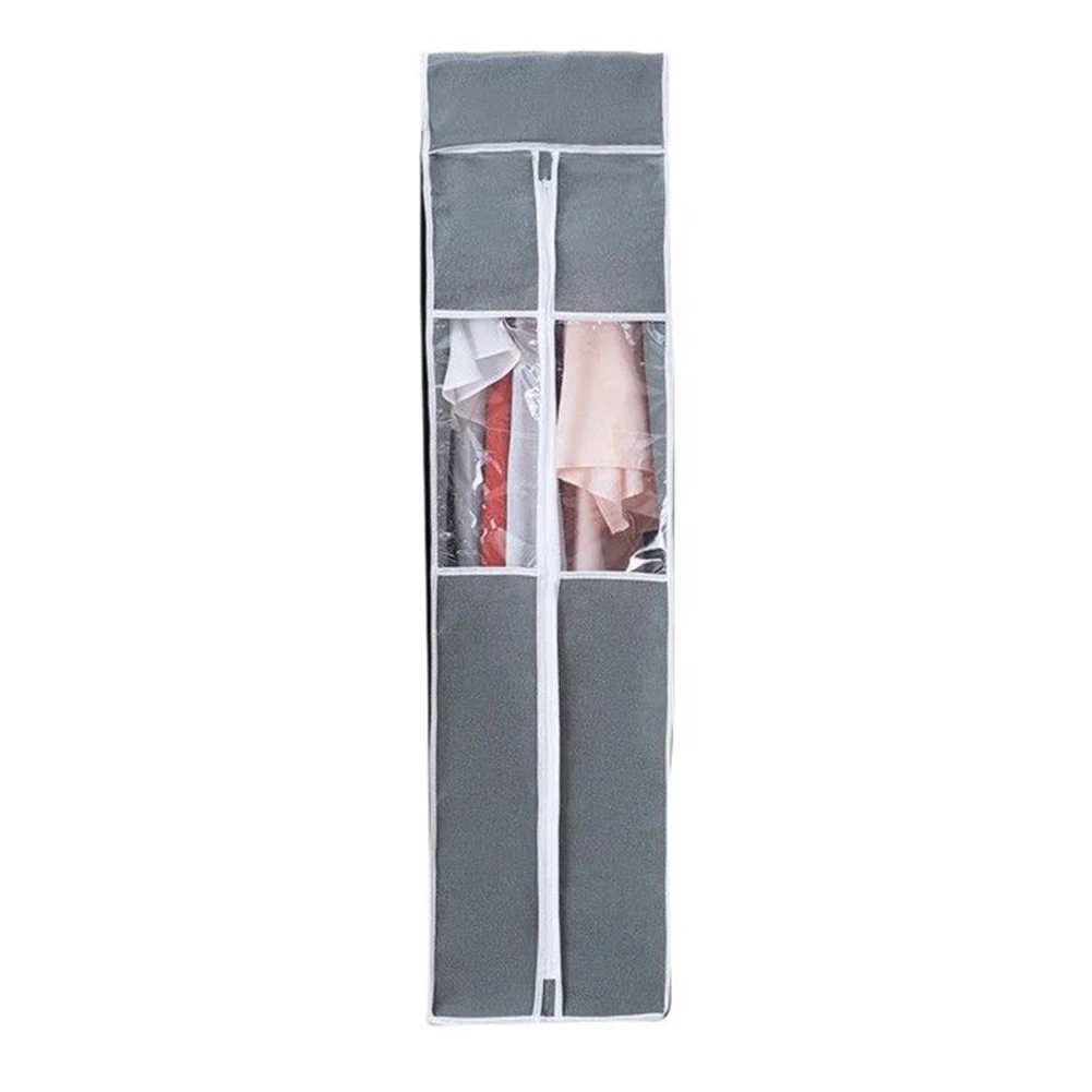 

Non-woven Fabric Hanging Suit Coat Large Capacity Protector Clothes Cover Thickened PVC Window Storage Dust-Proof Garment Bag