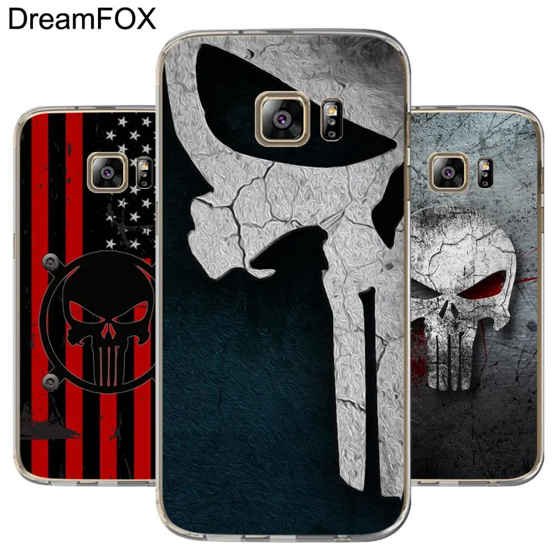DREAMFOX M359 The Punisher Soft TPU Silicone Case Cover For Samsung Galaxy Note S 7 8 9 10 10e 11 11e Lite Edge Plus |