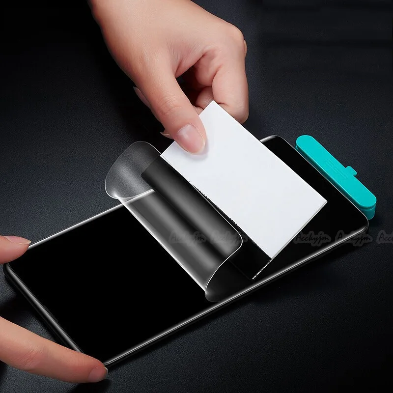 Гидрогелевая пленка UVR для Samsung Galaxy S10e S10 S9 S8 Plus Note 9 8 3D мягкая защитная экрана A7 A9 A8