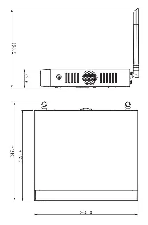  Dahua WIFI NVR NVR2104HS-W-4KS2 NVR2108HS-W-4KS2 4/8 Channel Compact 1U Lite 4K H.265 Wireless WIFI