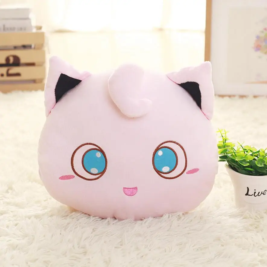 Pikachu Jigglypuff Chikorita Psyduck Eevee Плюшевые игрушки Аниме периферийное покрытие для рук