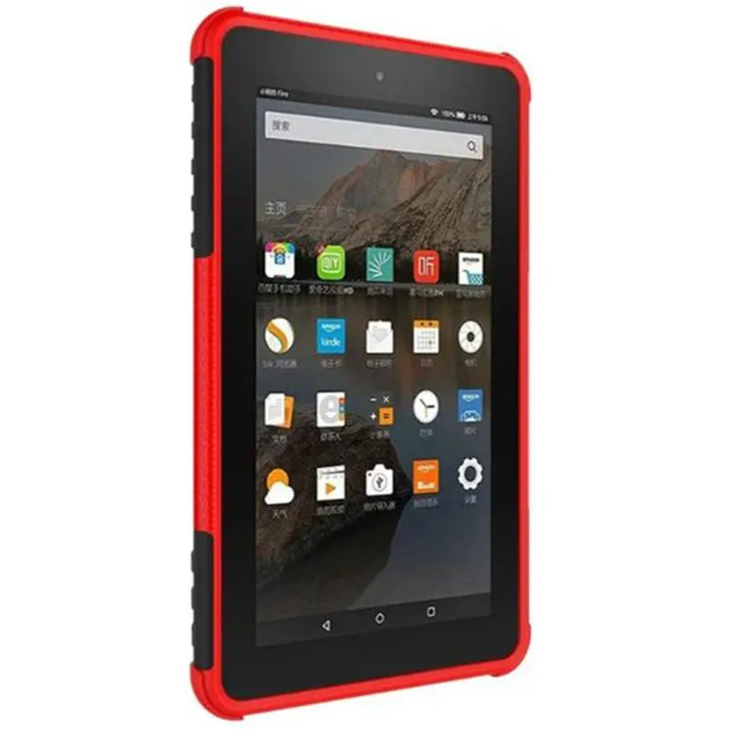 

table Rubber Shockproof Hybrid Hard Case Cover Stand Holder For Amazon Kindle Fire HD7 2015 7inch Protective Case For Tablet A20