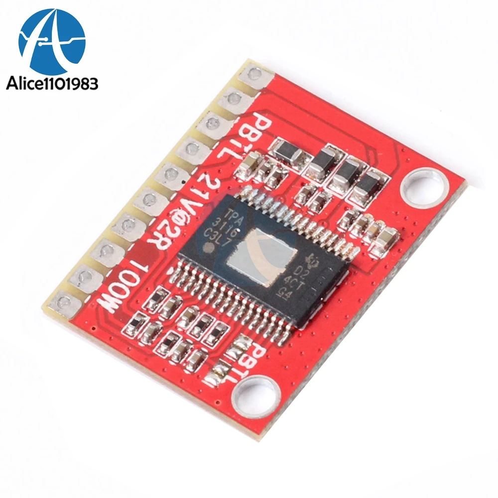 OEP50W TPA3116D2 2 двухканальный D класс ШИМ Мини цифровой усилитель модуль Super Board 50Wx2 TDA7498