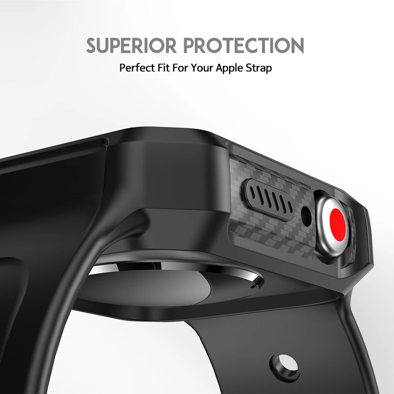 Laforuta для Apple Watch Band 44 мм 40 мягкий силиконовый спортивный ремешок с защитным чехлом