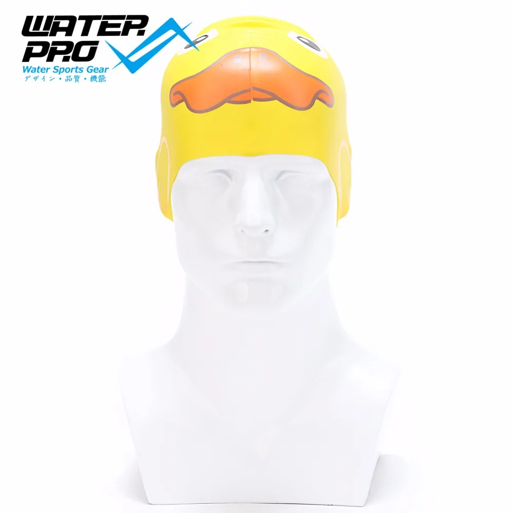 Силиконовая шапочка для плавания/бассейна Water Pro взрослых и детей сохраняет