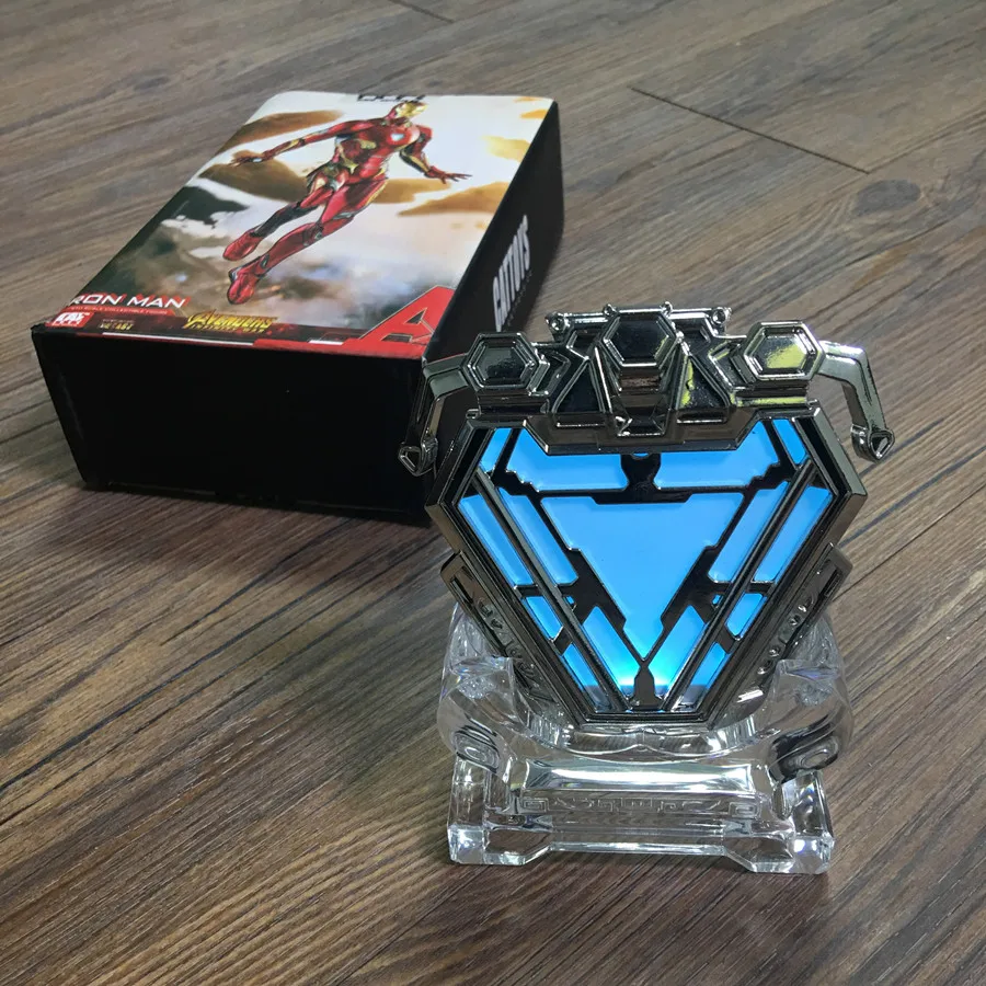 1:1 весы Железный человек Mark 50 MK50 нано костюм Armor Arc Reactor светодиодный светильник