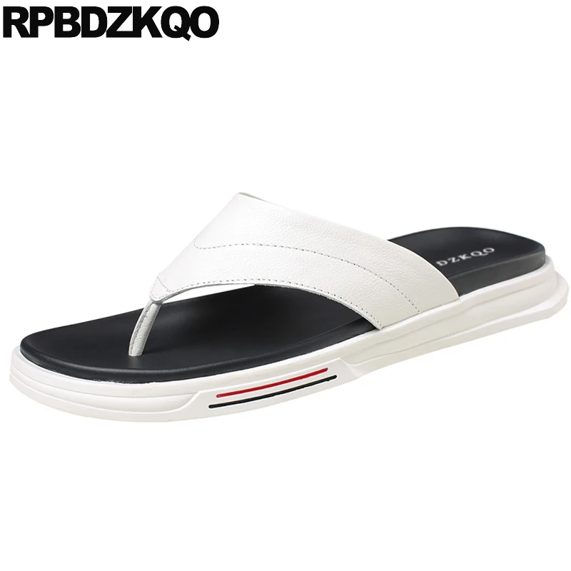 

native slippers sandals designer shoes men high quality flip flop summer slides famous brand soft genuine leather white casual