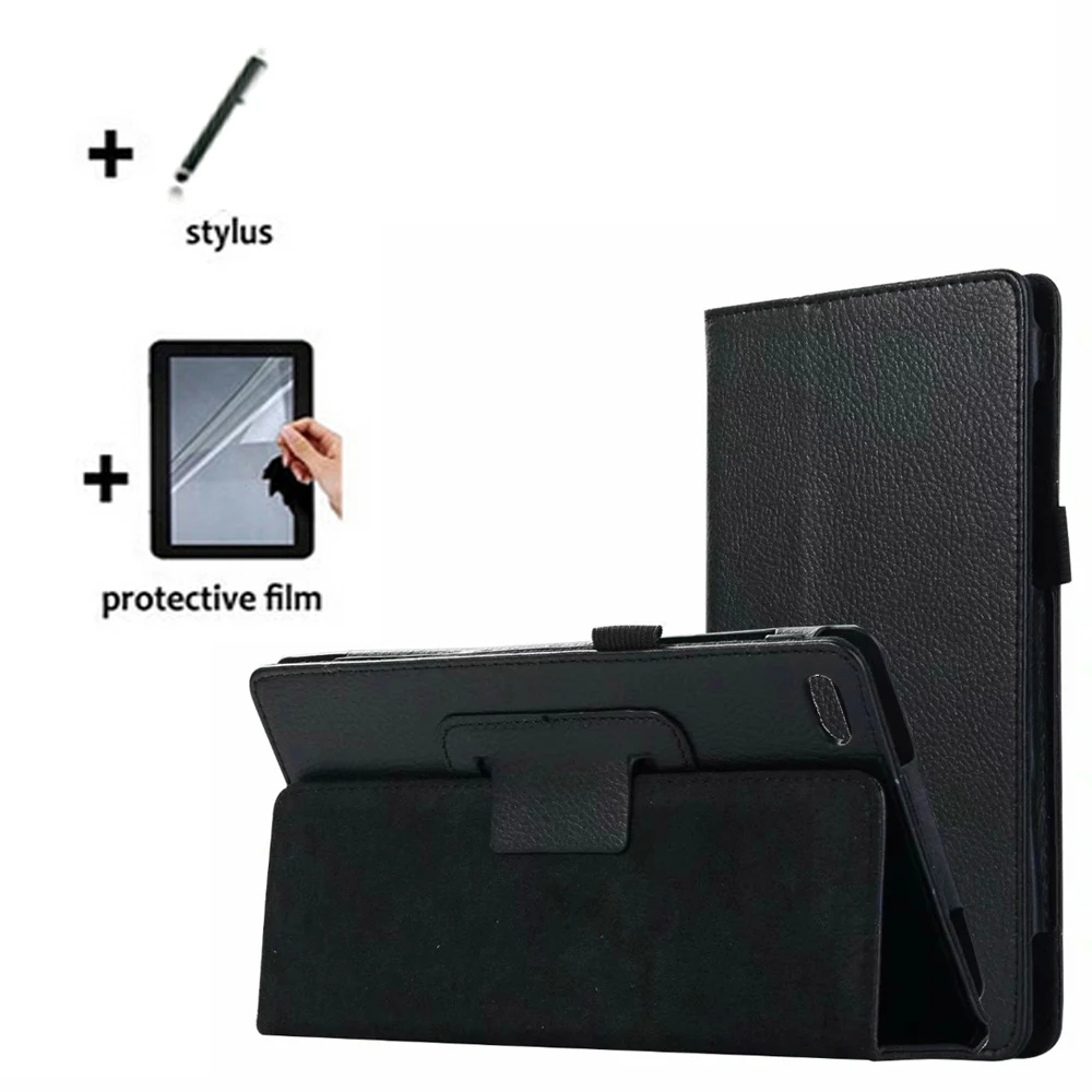 

3in1 Luxury Folio Stand Leather Case Cover +Screen Protector +Stylus For Lenovo Tab 7 Essential TB-7304F 7304N 7304X 7304L 7
