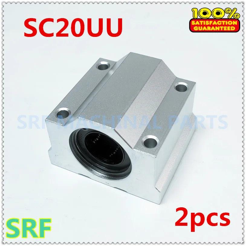2 шт. SC20UU SCS20UU 20 мм Линейный шарикоподшипник линейный подшипник для CNC части|linear