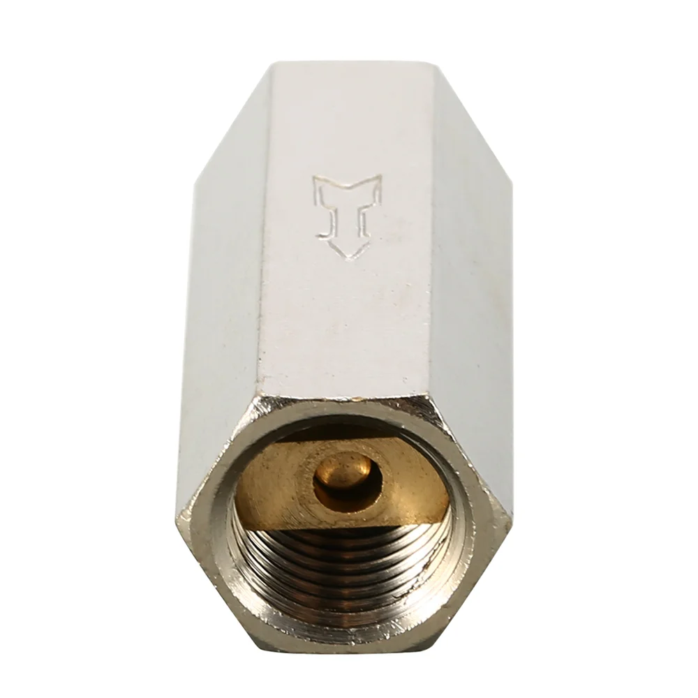 

1pc Durable Brass Air Check Valve 1/4" Threaded BSPP Female Full Ports One Way Full Ports Air Gas Check Valves