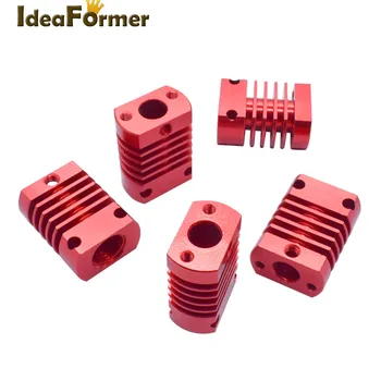 

3D Printer MK10 E3DV6 Heat Sink Red Aluminum 23x20x12mm Radiator Fins 3D Printer parts