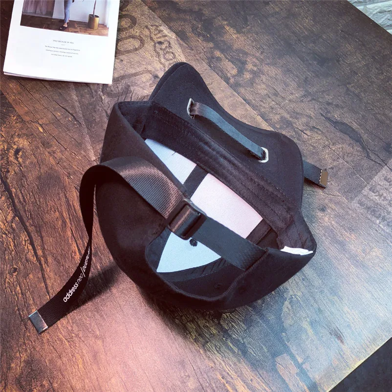 Negro Blanco carta bordado gorra de béisbol de algodón Para las mujeres Snapback Hip Hop sombreros mujer Hombre Gorras Para Hombre Baseball P3