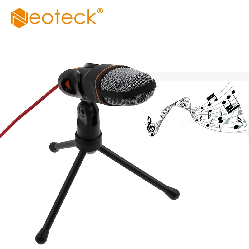 

Neoteck Professional 3.5mm Studio Condenser Podcast Studio Microphone Mic With Stand For PC Laptop Skype MSN Whatsapp Microphone